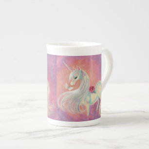 Unicorn in Blush of Dawn Porselein Kop
