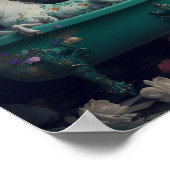 Unicorn in de Bathtub Poster (Hoek)