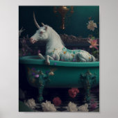 Unicorn in de Bathtub Poster (Voorkant)