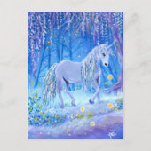 Unicorn in de Bossen Briefkaart (Voorkant)