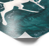 Unicorn in de Bossen Foto Afdruk (Hoek)