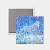 Unicorn in de Bossen Magneet (Voorkant / Achterkant)
