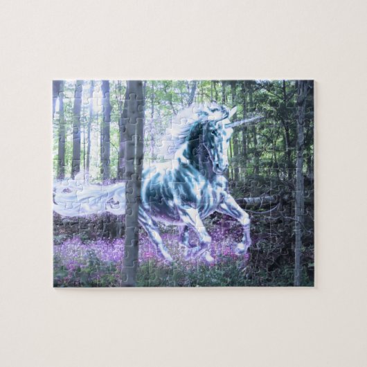 Unicorn in de Forest Puzzle Legpuzzel (Horizontaal)