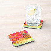 Unicorn in de gekleurde woestijn drankjes onderzetter (Rechterzijde)