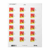 Unicorn in de gekleurde woestijn etiket (Full Sheet)