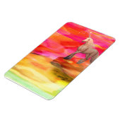 Unicorn in de gekleurde woestijn magneet (Linkerzijde)