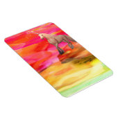 Unicorn in de gekleurde woestijn magneet (Rechterzijde)