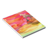 Unicorn in de gekleurde woestijn notitieblok (Schuin)