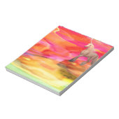 Unicorn in de gekleurde woestijn notitieblok (Linkerzijde)