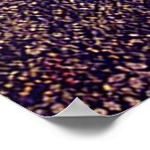  Unicorn in de printplaat voor de bosbouw Poster (Hoek)