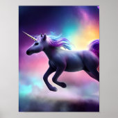Unicorn in de ruimte poster (Voorkant)