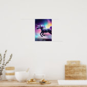 Unicorn in de ruimte poster (Keuken)