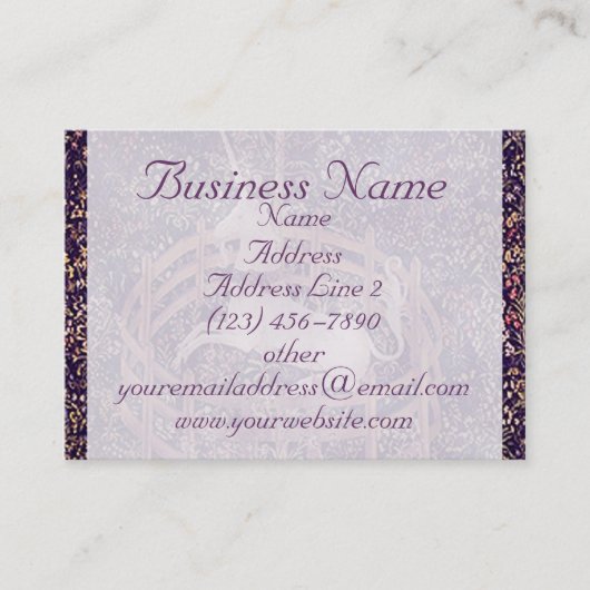  Unicorn in de sector van de theaterboten Visitekaartje (Voorkant)