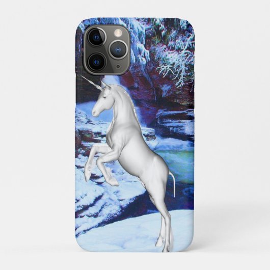 Unicorn in de sneeuw Case-Mate iPhone case (Achterkant)