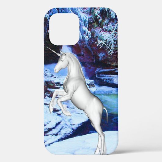 Unicorn in de sneeuw Case-Mate iPhone case (Achterkant)