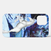 Unicorn in de sneeuw Case-Mate iPhone case (Achterkant (horizontaal))