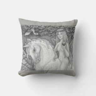 Unicorn in de tuin van Eden EVE PILLOW Fantasy Kussen
