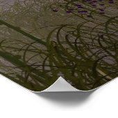 Unicorn in een Moonlit Forest Glade Poster (Hoek)
