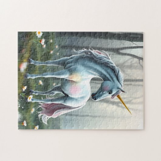 Unicorn In Forest Legpuzzel (Horizontaal)