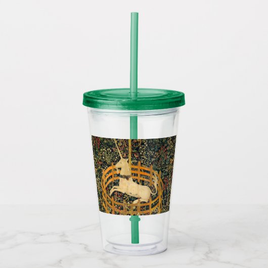 Unicorn in gevangenschap acryl drinkbeker (Voorkant)