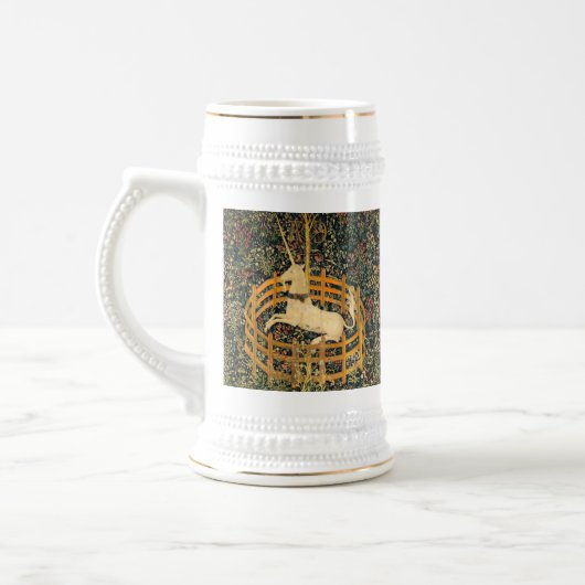 Unicorn in gevangenschap bierpul (Links)