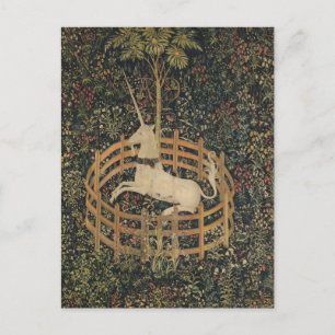 Unicorn in gevangenschap briefkaart
