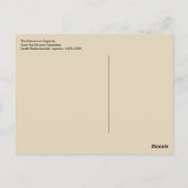 Unicorn in gevangenschap briefkaart (Achterkant)