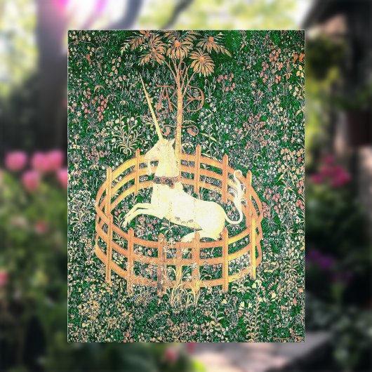 Unicorn in gevangenschap briefkaart