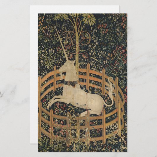Unicorn in gevangenschap briefpapier (Voorkant / Achterkant)