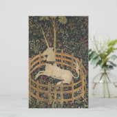 Unicorn in gevangenschap briefpapier (Staand voorkant)