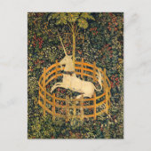 Unicorn in gevangenschap feestdagenkaart (Voorkant)