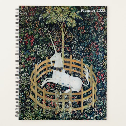 Unicorn in gevangenschap, Floral Fantasy Unicorn A Planner (Voorkant)