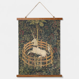 Unicorn in gevangenschap hangend wandkleed