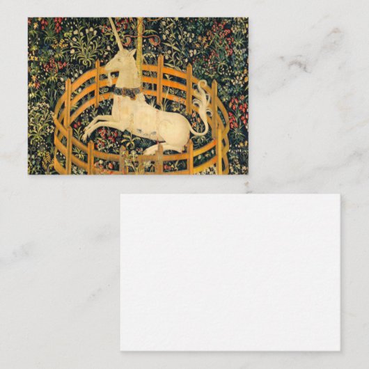 Unicorn in gevangenschap informatiekaartje (Voorkant / Achterkant)