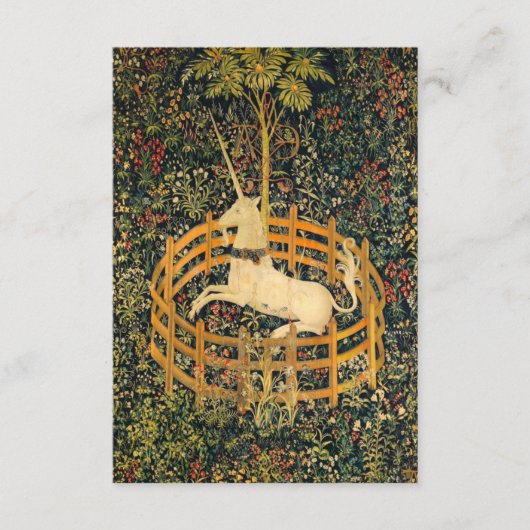 Unicorn in gevangenschap informatiekaartje (Voorkant)