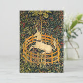 Unicorn in gevangenschap kaart (Staand voorkant)