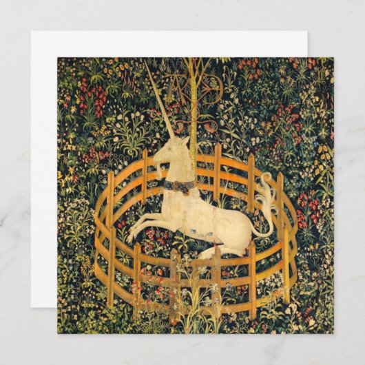 Unicorn in gevangenschap kaart (Voorkant / Achterkant)