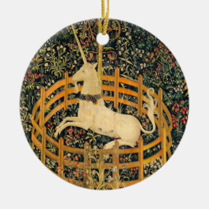 Unicorn in gevangenschap keramisch ornament