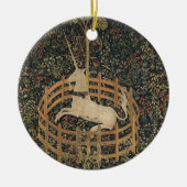Unicorn in gevangenschap keramisch ornament (Voorkant)