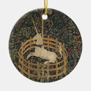 Unicorn in gevangenschap keramisch ornament