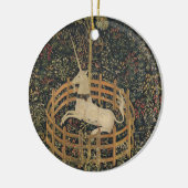 Unicorn in gevangenschap keramisch ornament (Links)