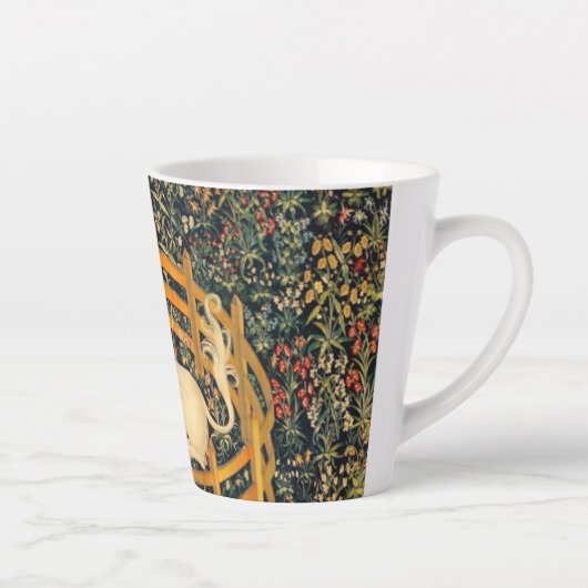 Unicorn in gevangenschap latte mok (Rechts)