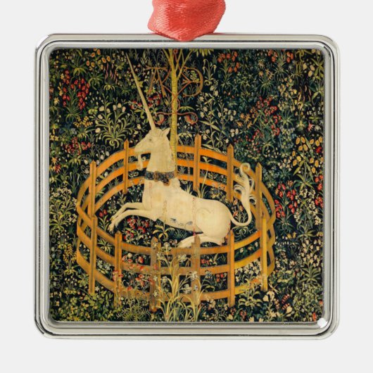 Unicorn in gevangenschap metalen ornament (Voorkant)