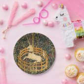 Unicorn in gevangenschap papieren bordje (Feest)