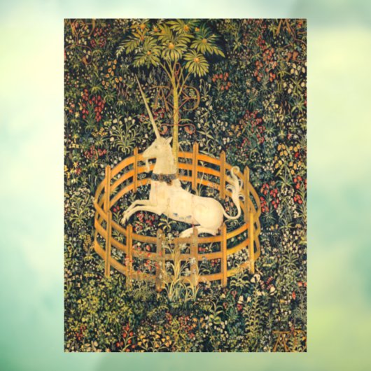 Unicorn in gevangenschap raamsticker (Vel 3)