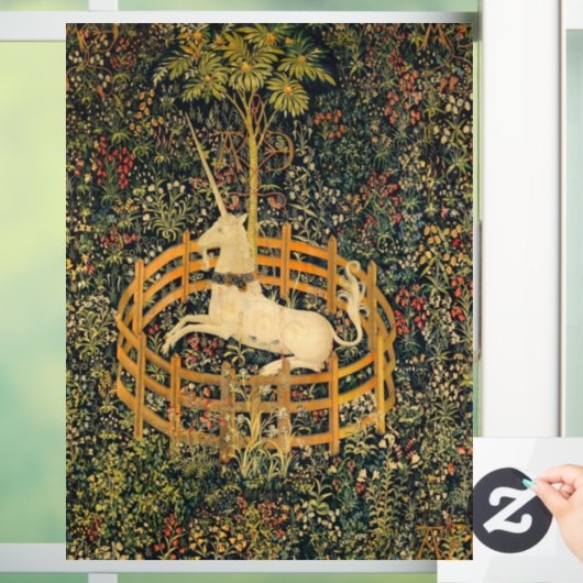 Unicorn in gevangenschap raamsticker (Huis)