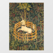 Unicorn in gevangenschap raamsticker (Vel)