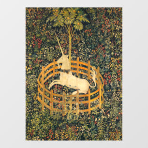Unicorn in gevangenschap raamsticker
