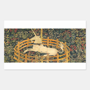 Unicorn in gevangenschap rechthoekige sticker