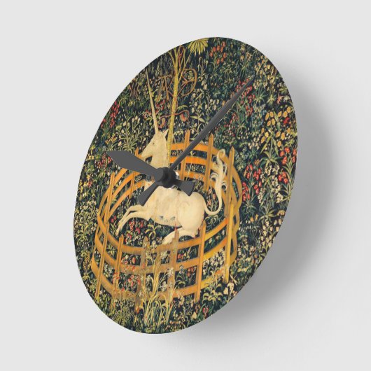 Unicorn in gevangenschap ronde klok (Hoek)